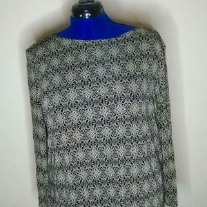 George black and tan women's blouse.